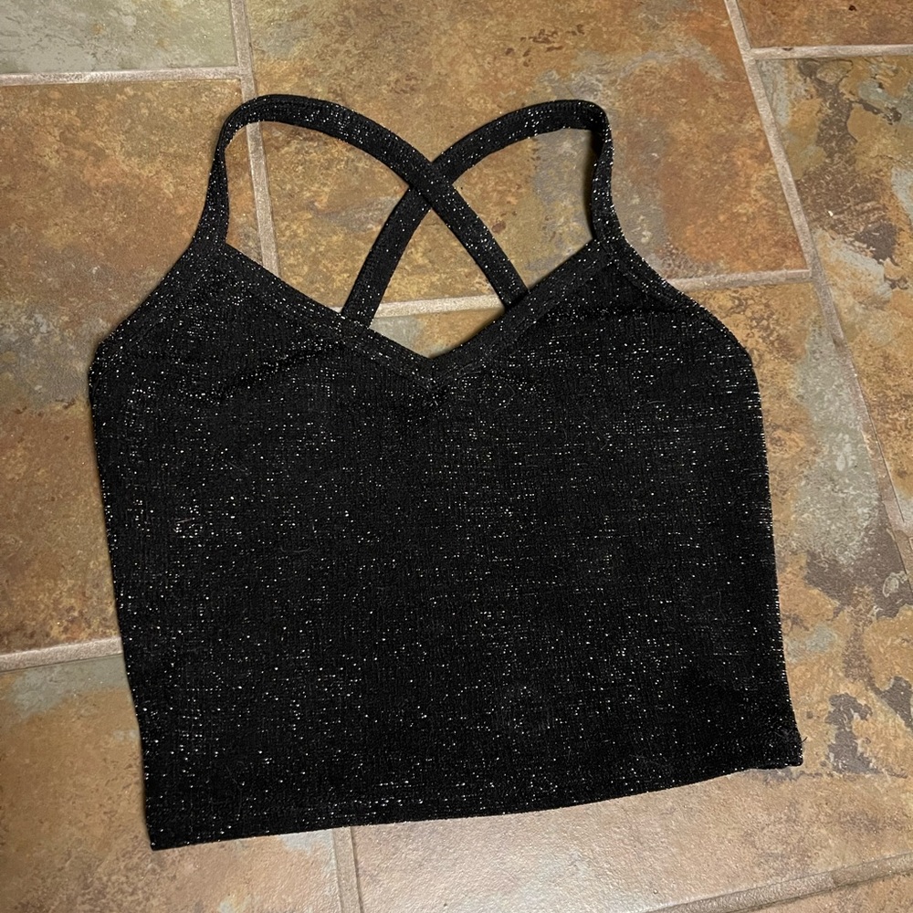 Like New Forever 21 Sparkle Crop Top